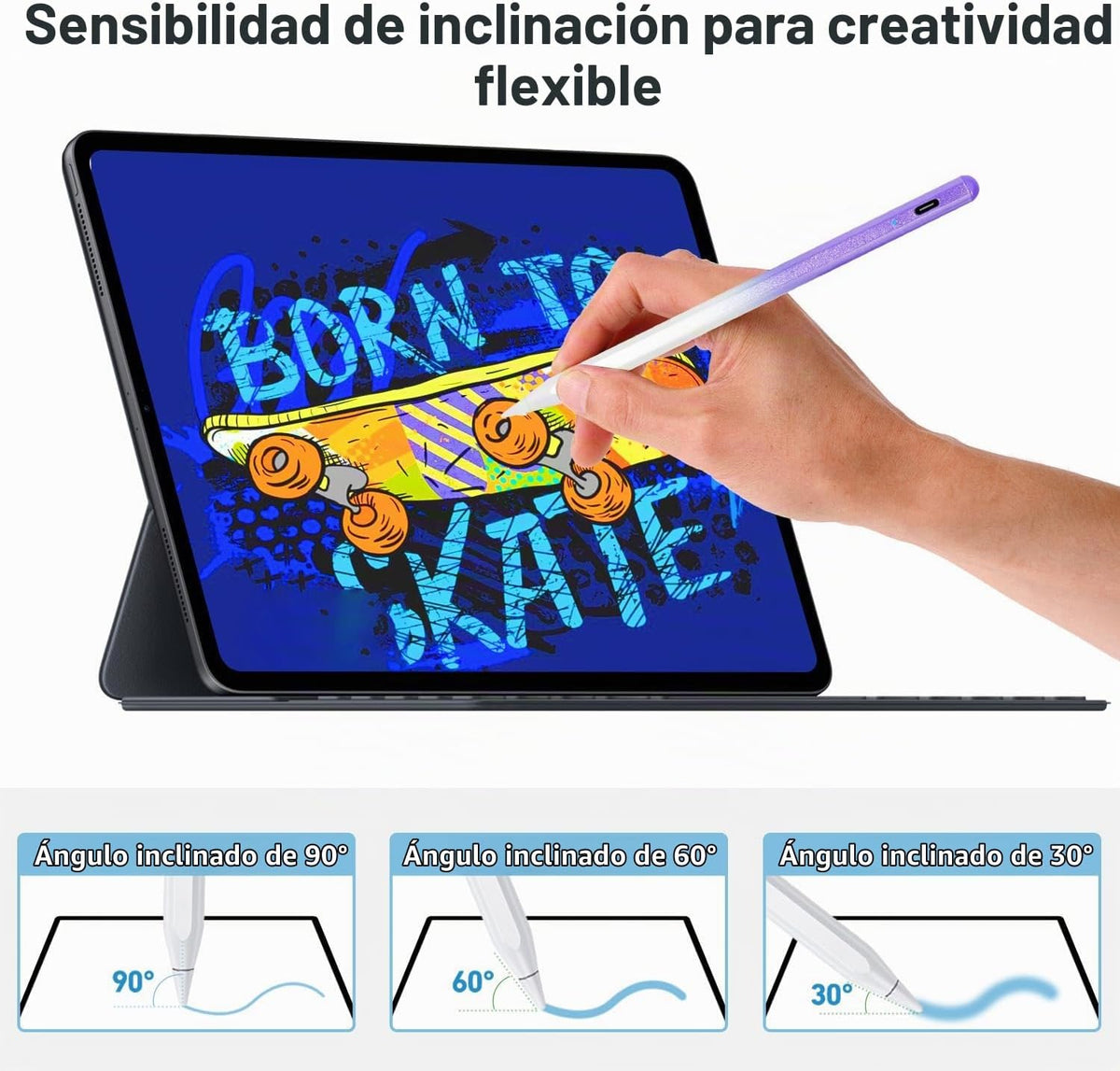 Lápiz capacitivo para iPad Apple: Carga rápida para lápiz de Apple...