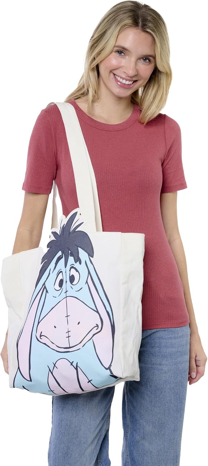Disney Tote Pooh Eeyore Mickey Minnie Stitch Bolsa de lona