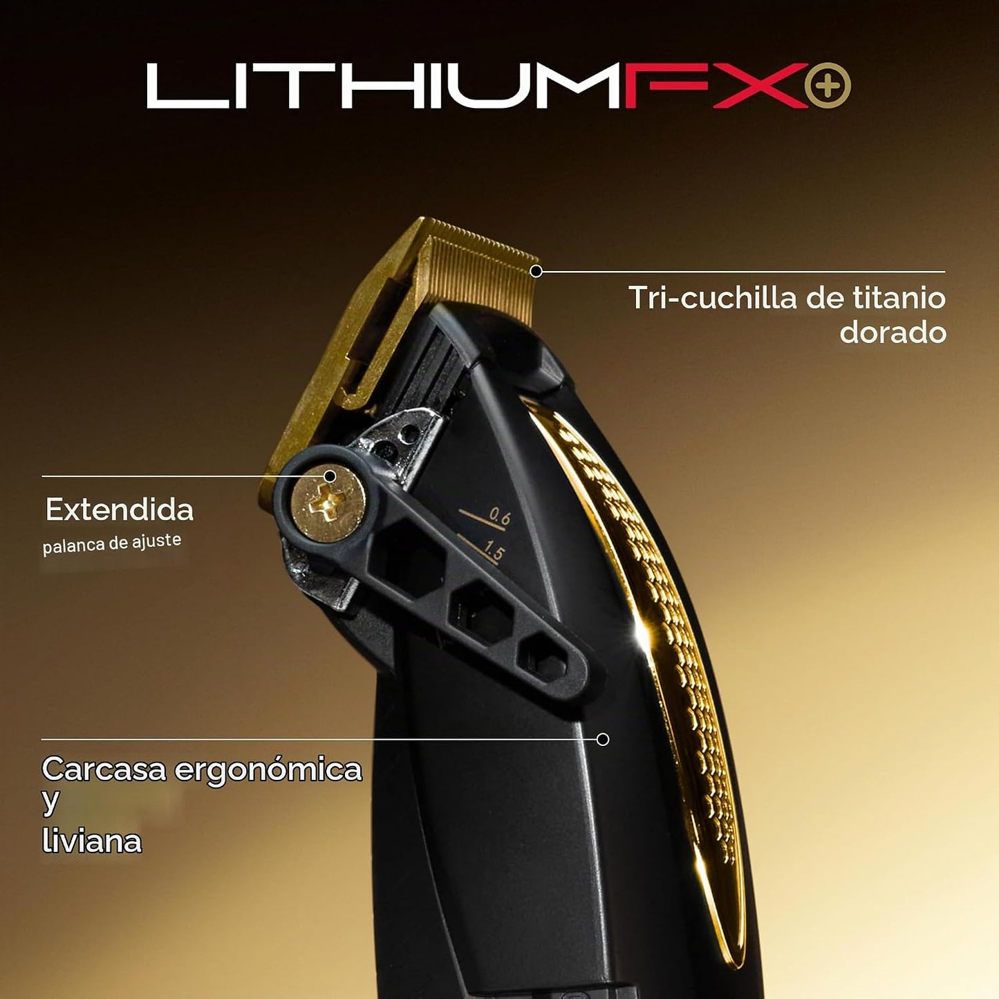 BaBylissPRO LithiumFX Cord\/Cortapelos ergonómicos de litio inalámb...