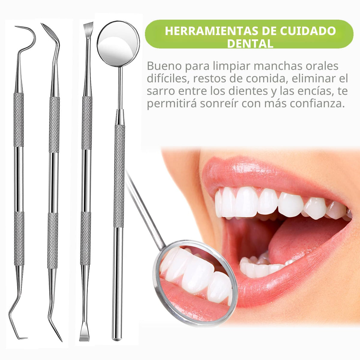 PARYUNGR Herramientas Dentales, Kit Profesional de Higiene y Cuidad...
