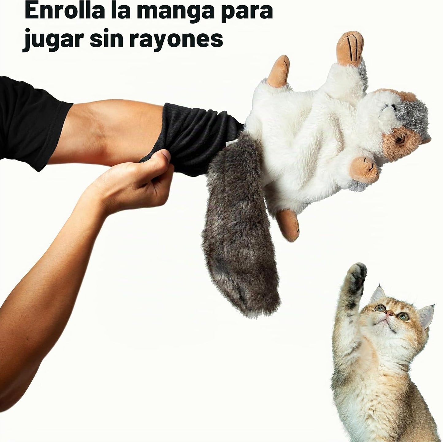 Milunova Pupr Pals - Guante de lucha para gatos con infusión de hie...