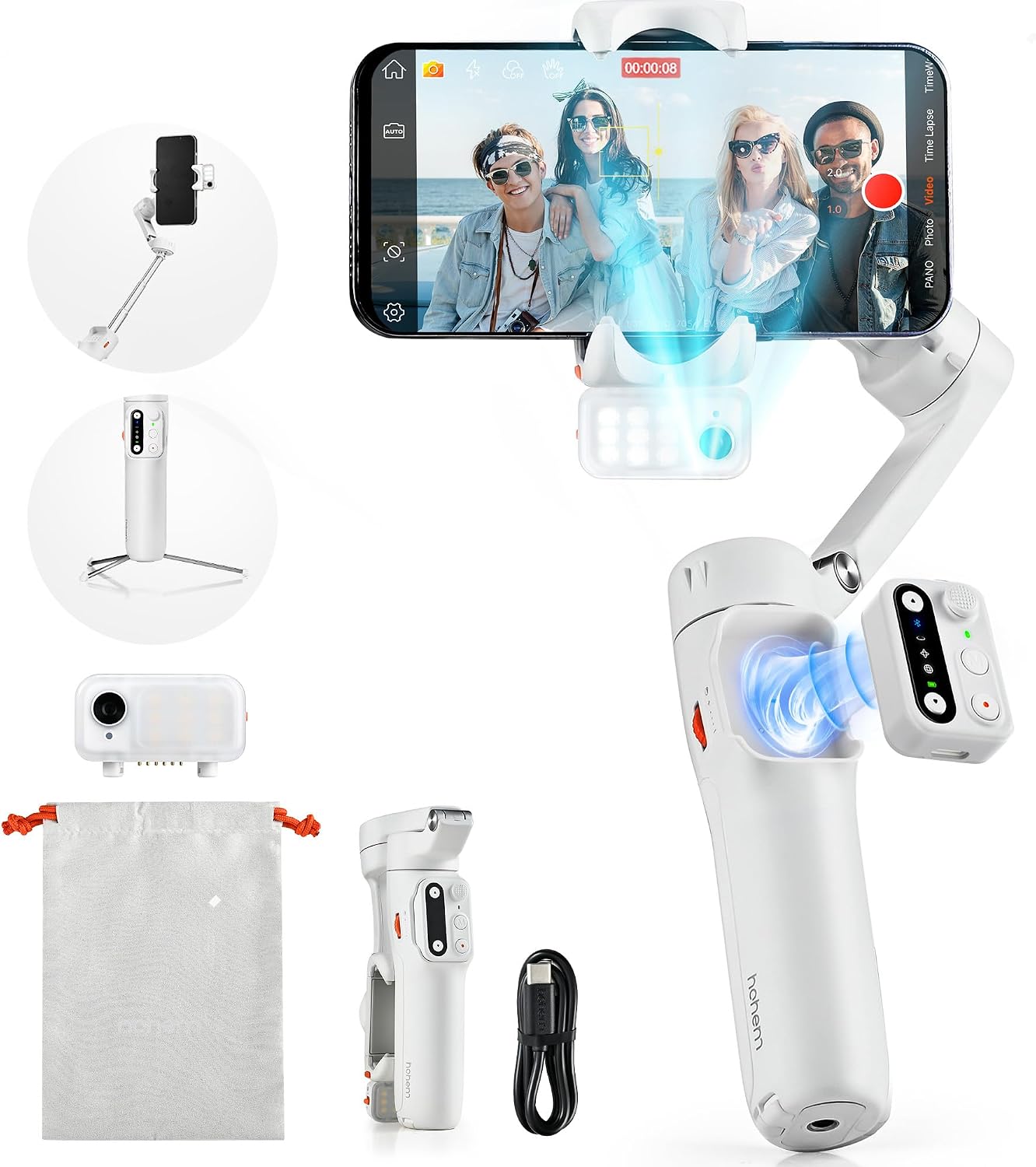 Estabilizador de cardán iSteady V3 de hohem para iPhone, cardán par...