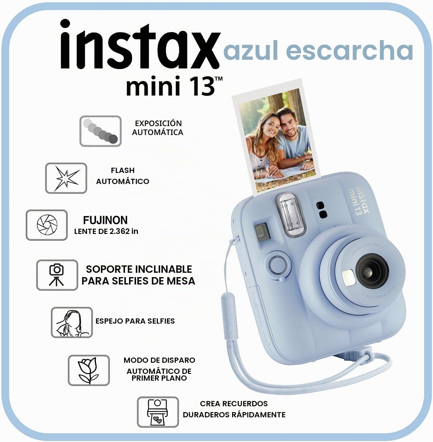 Fujifilm Instax Mini 13 Cámara instantánea 60 películas y accesorio...