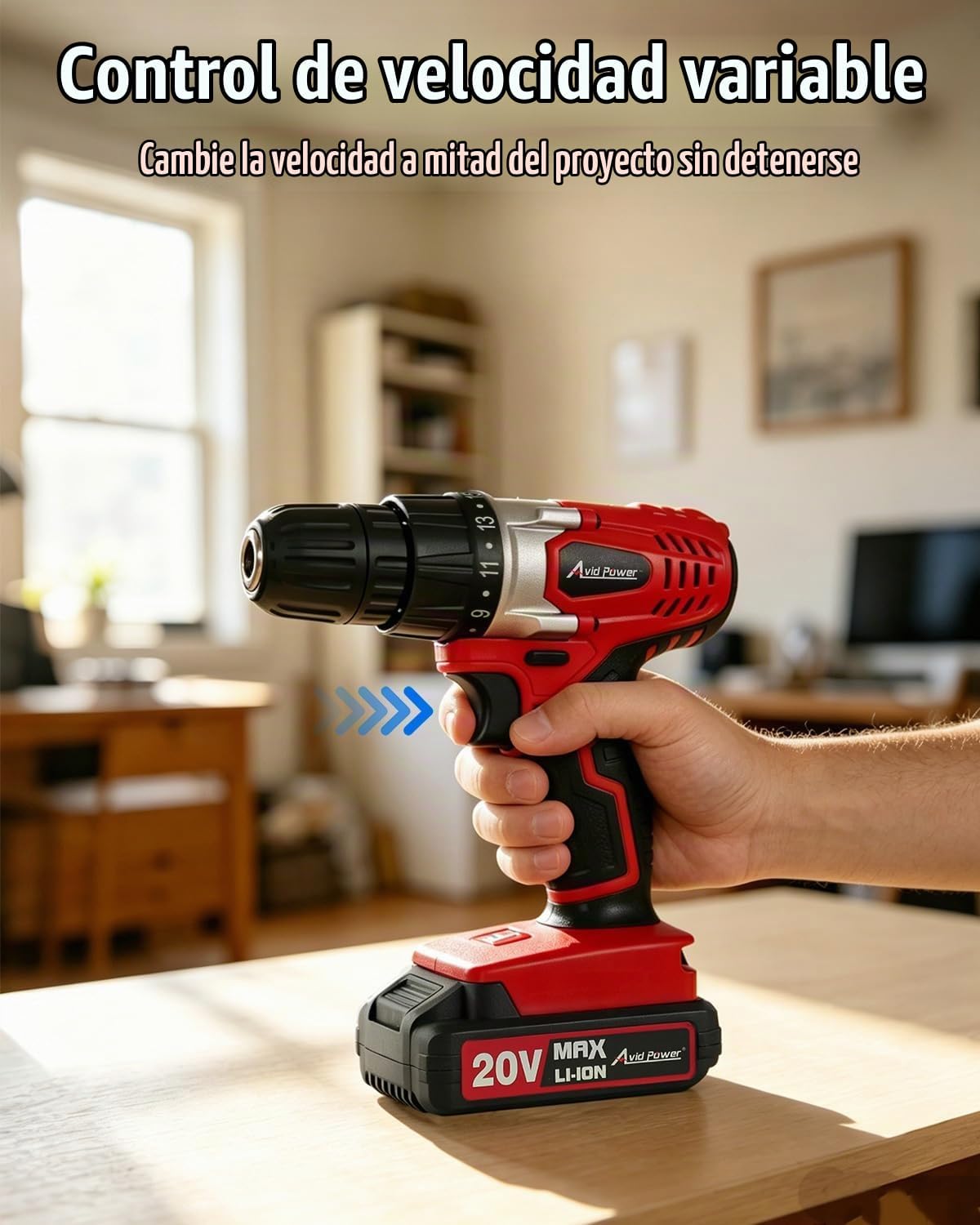 AVID POWER Juego de taladro inalámbrico de litio de 20 V Max, kit d...