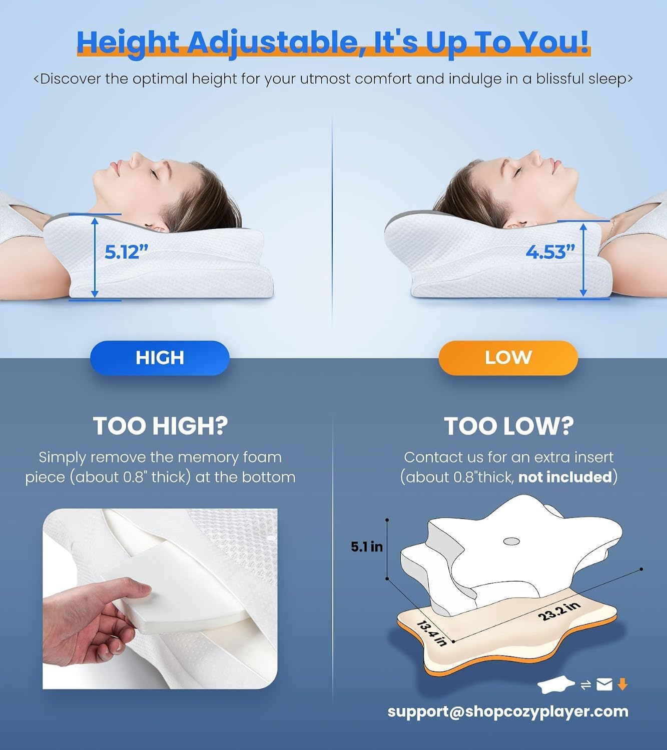 Almohada de Alivio del Dolor Ultra de Enfriamiento para Soporte de...