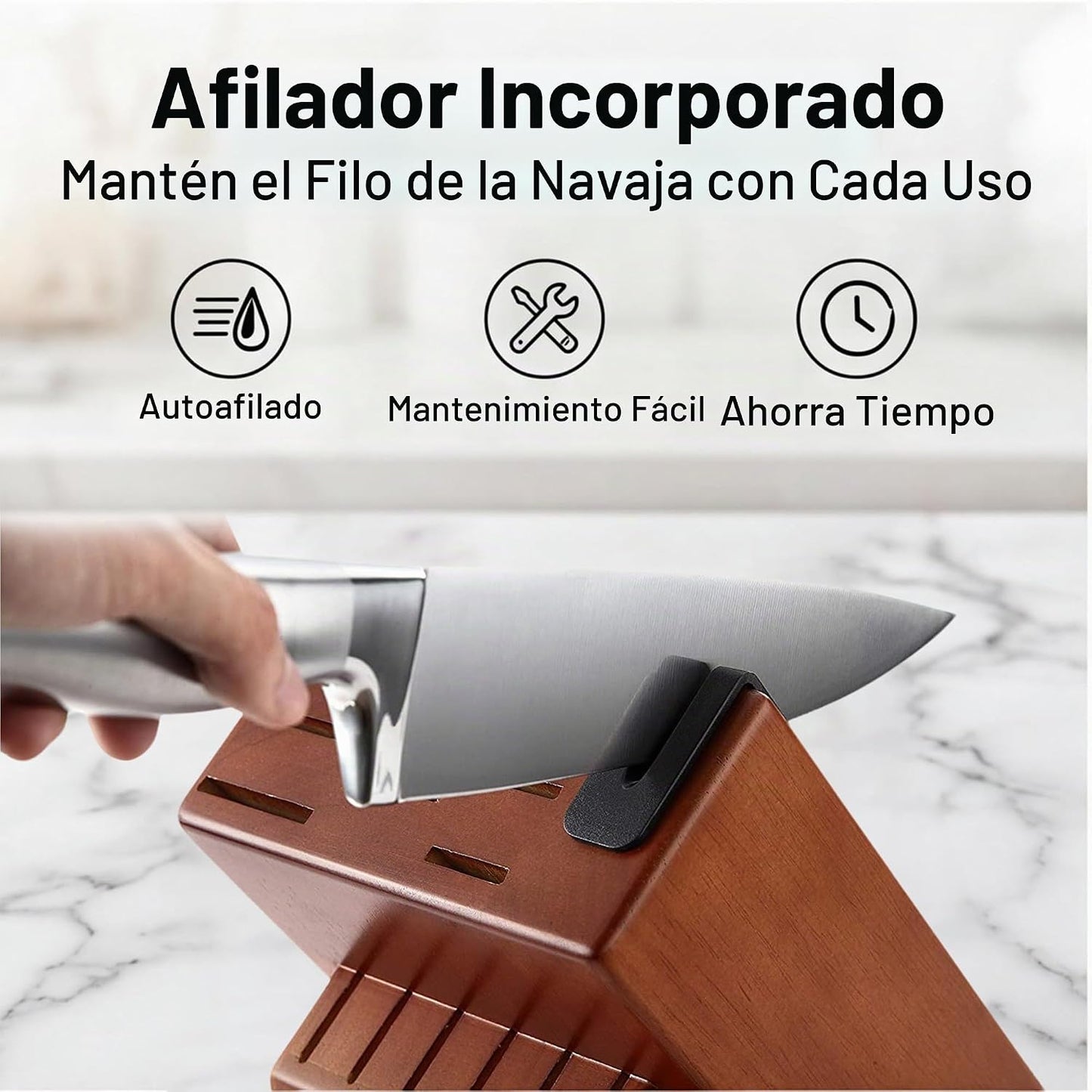 McCook® Juegos de cuchillos, juegos de bloques de cuchillos de coci...