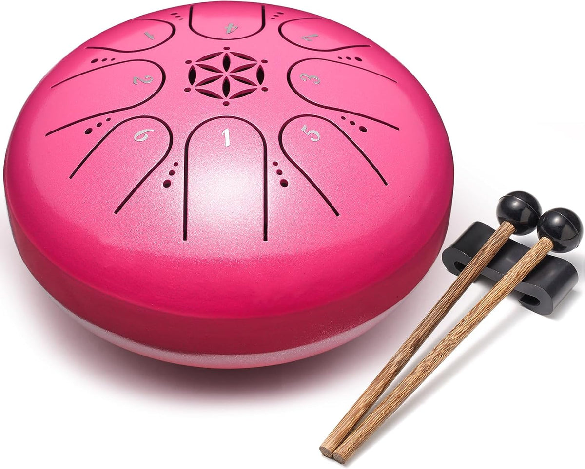 Tambor de lengua de acero 6 pulgadas 8 notas instrumento musical, r...