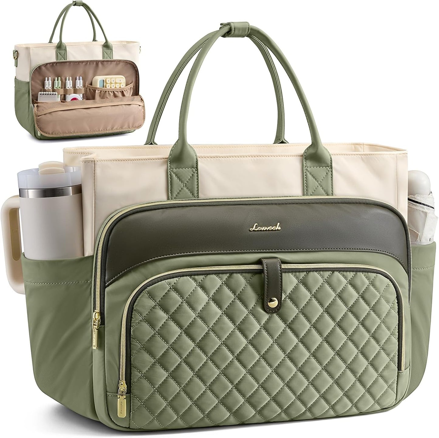 LOVEVOOK Bolsa de mano para profesora para mujer, bolsa de computad...