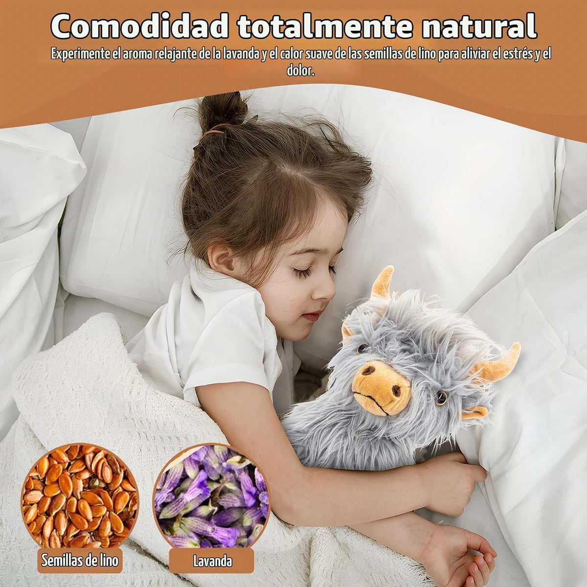 Marysun Juguete de peluche de vaca de las montañas, regalo de vaca...