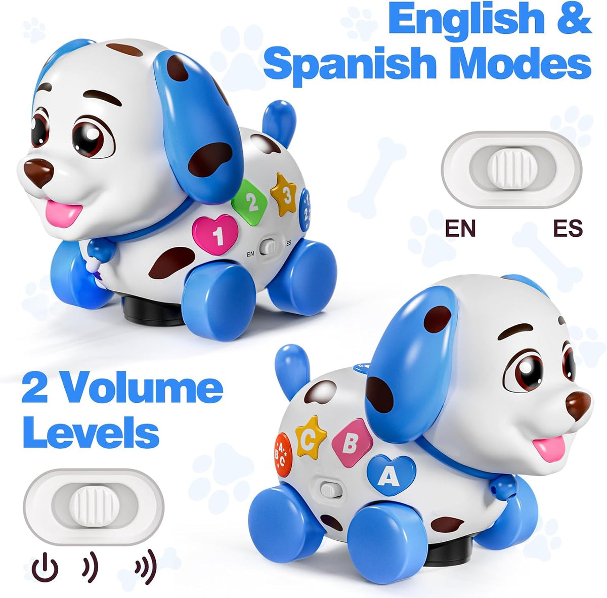 Juguetes musicales de cachorro para niño de 1 año de regalo, juguet...