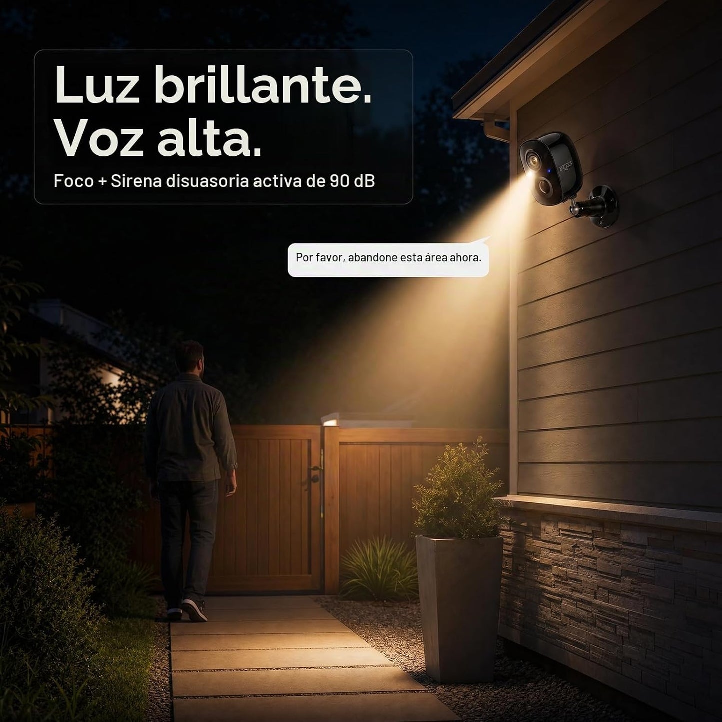 Dzees Cámaras de seguridad 2K inalámbricas para exteriores, cámara...