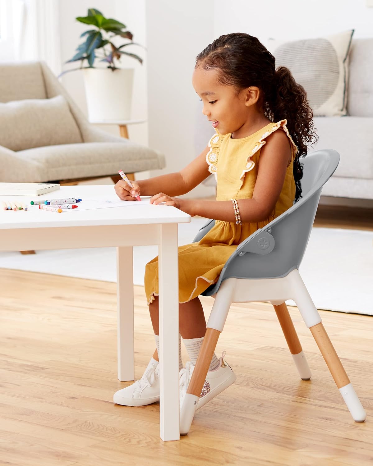 Skip Hop Silla alta para bebé, silla alta convertible 4 en 1, EON,...