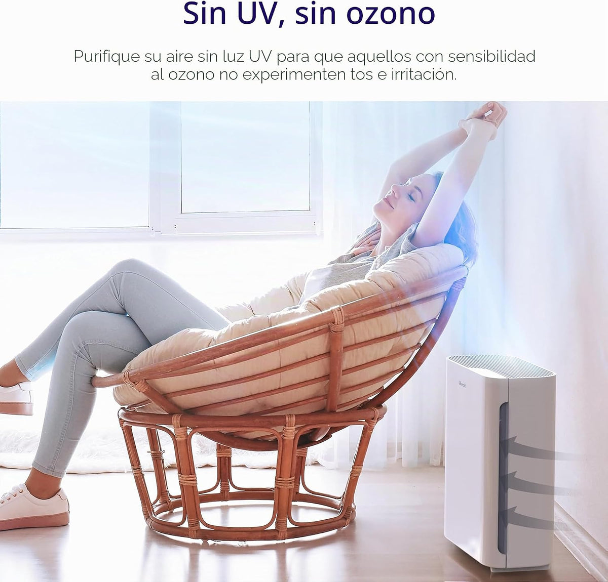 LEVOIT Purificador de aire para dormitorio del hogar, limpiador sil...