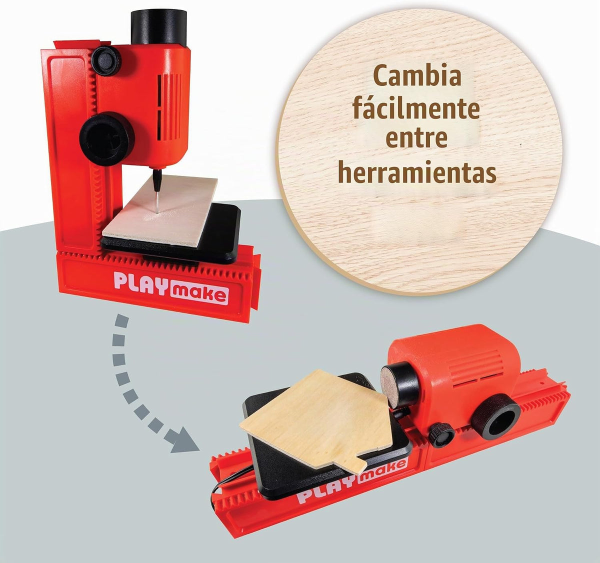 PLAYMAKE 4 en 1 taller creativo seguro para niños 5+ para madera y...