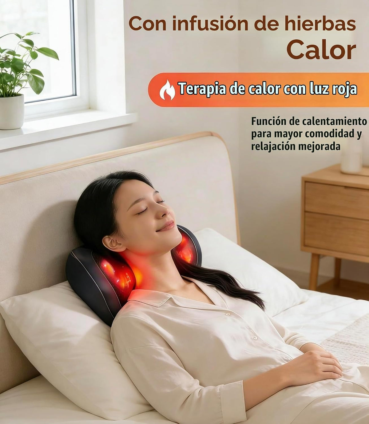 Ethereal Wellness Shiatsu Masajeador de cuello y espalda con calor,...