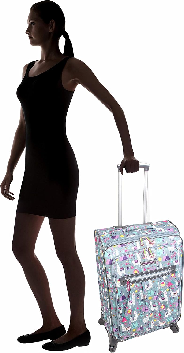 Lily Bloom - Equipaje con diseño estampado de 24 pulgadas, maleta s...