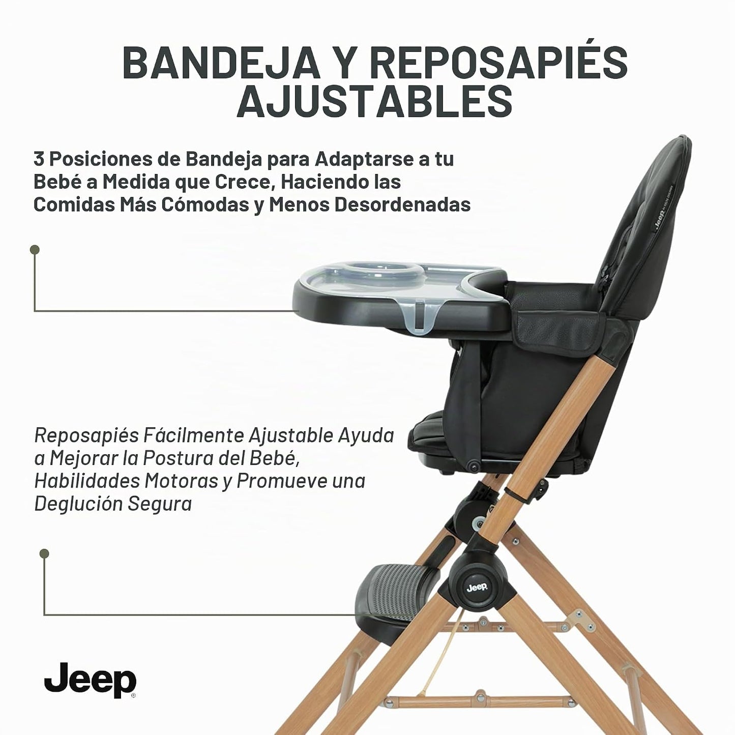 Delta Children - Silla alta de viaje compacta Jeep Dune - Plegable...