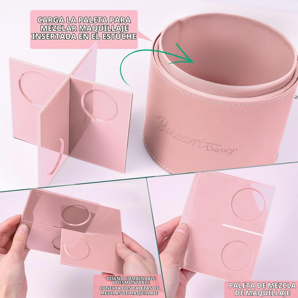 Bueart Design Juego de 30 piezas de brochas de maquillaje profesion...