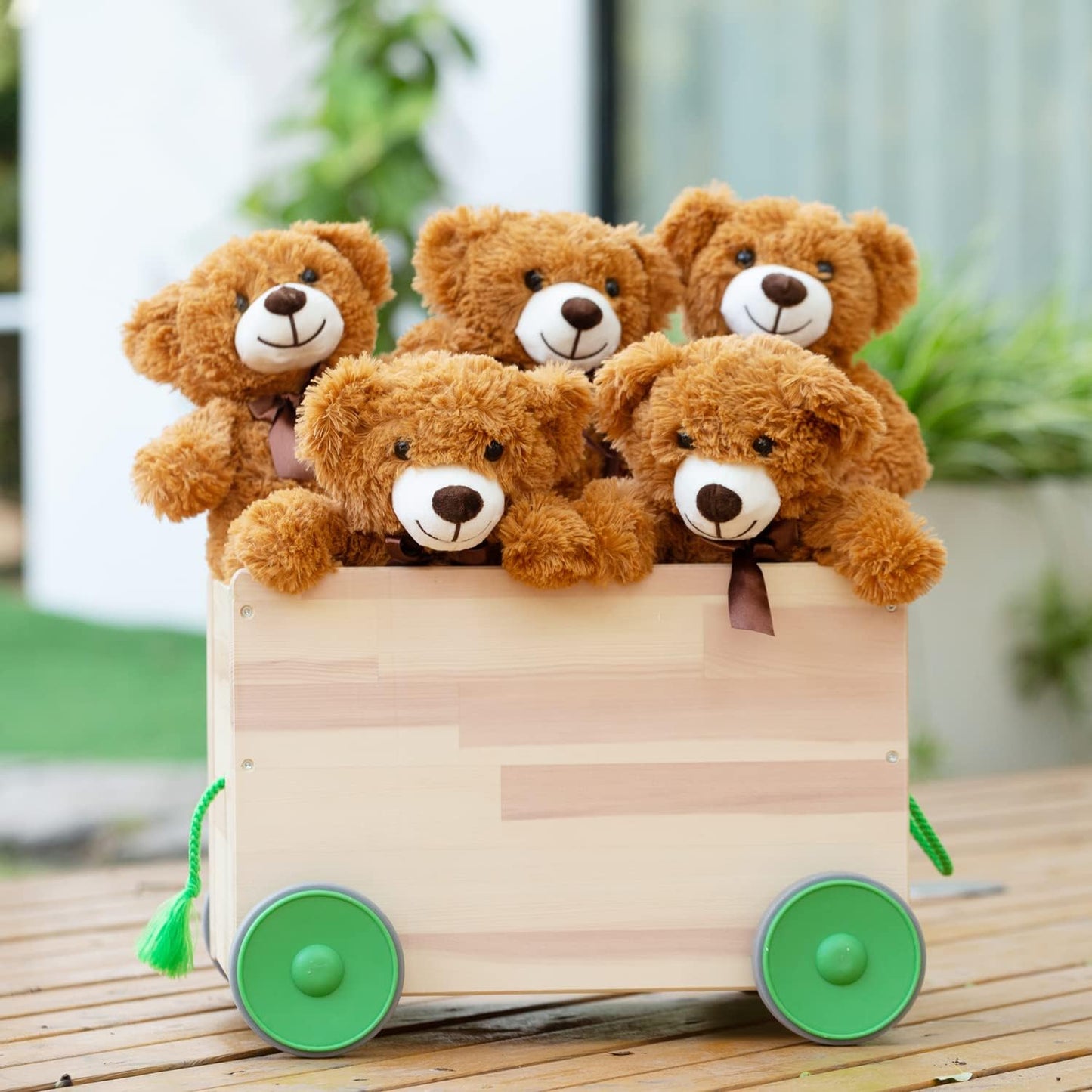 Quaakssi Paquete de 5 osos de peluche a granel, juguetes de peluche...