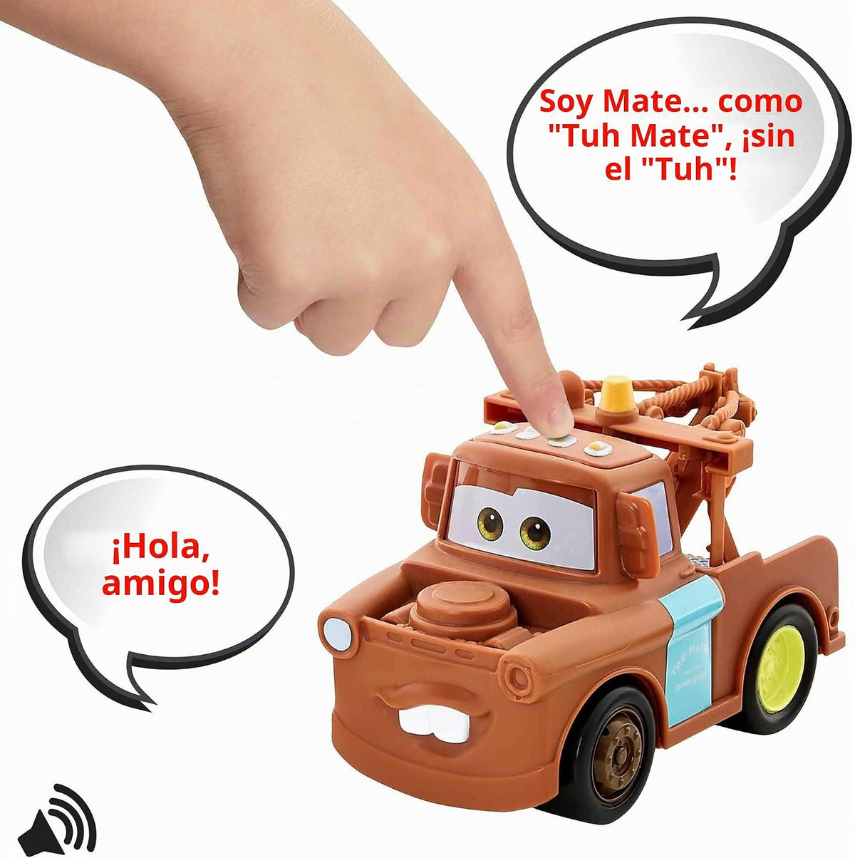 Mattel Disney y Pixar Cars Track Talkers Mater Toy Truck | Vehículo...