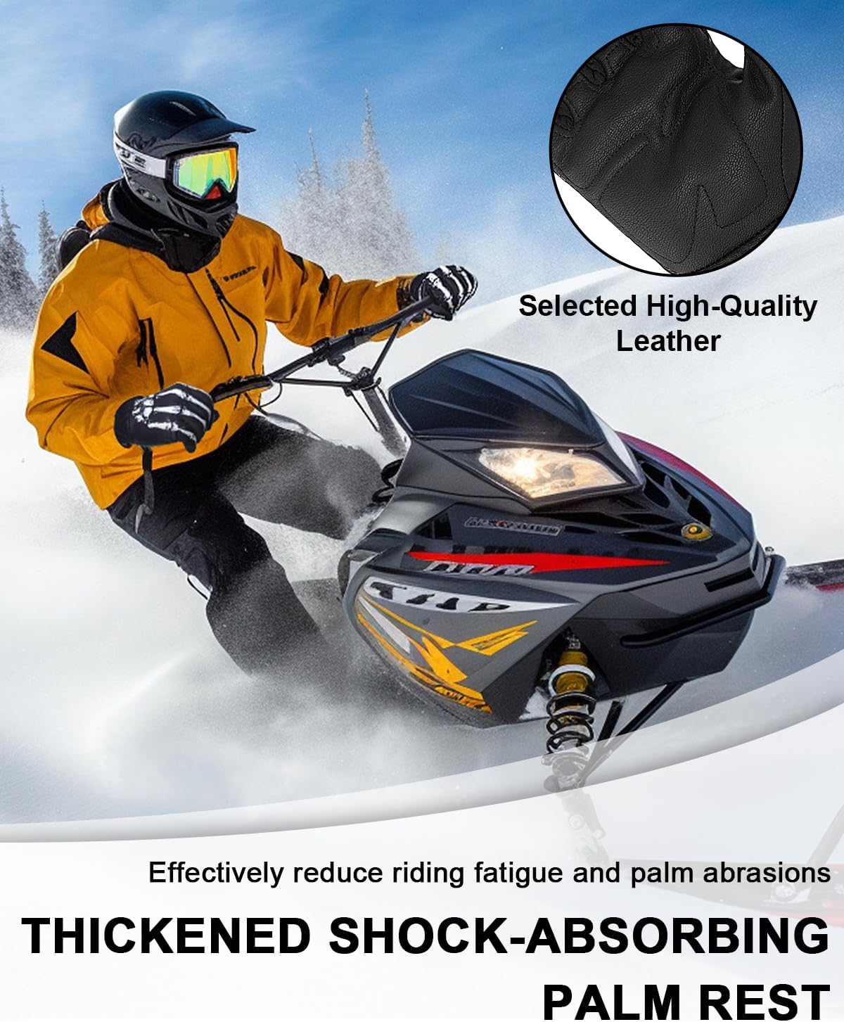 RIGWARL Guantes impermeables para clima frío y frío, guantes de inv...