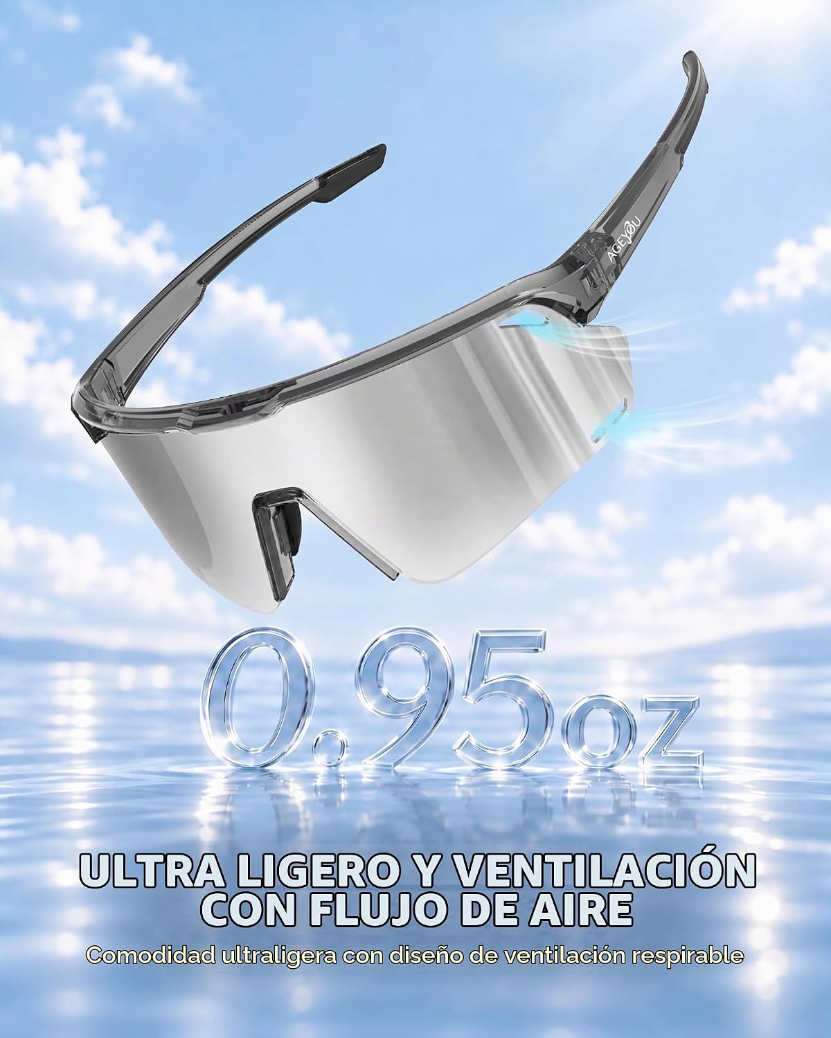 AGEYOU Gafas de sol deportivas polarizadas para hombres y mujeres |...