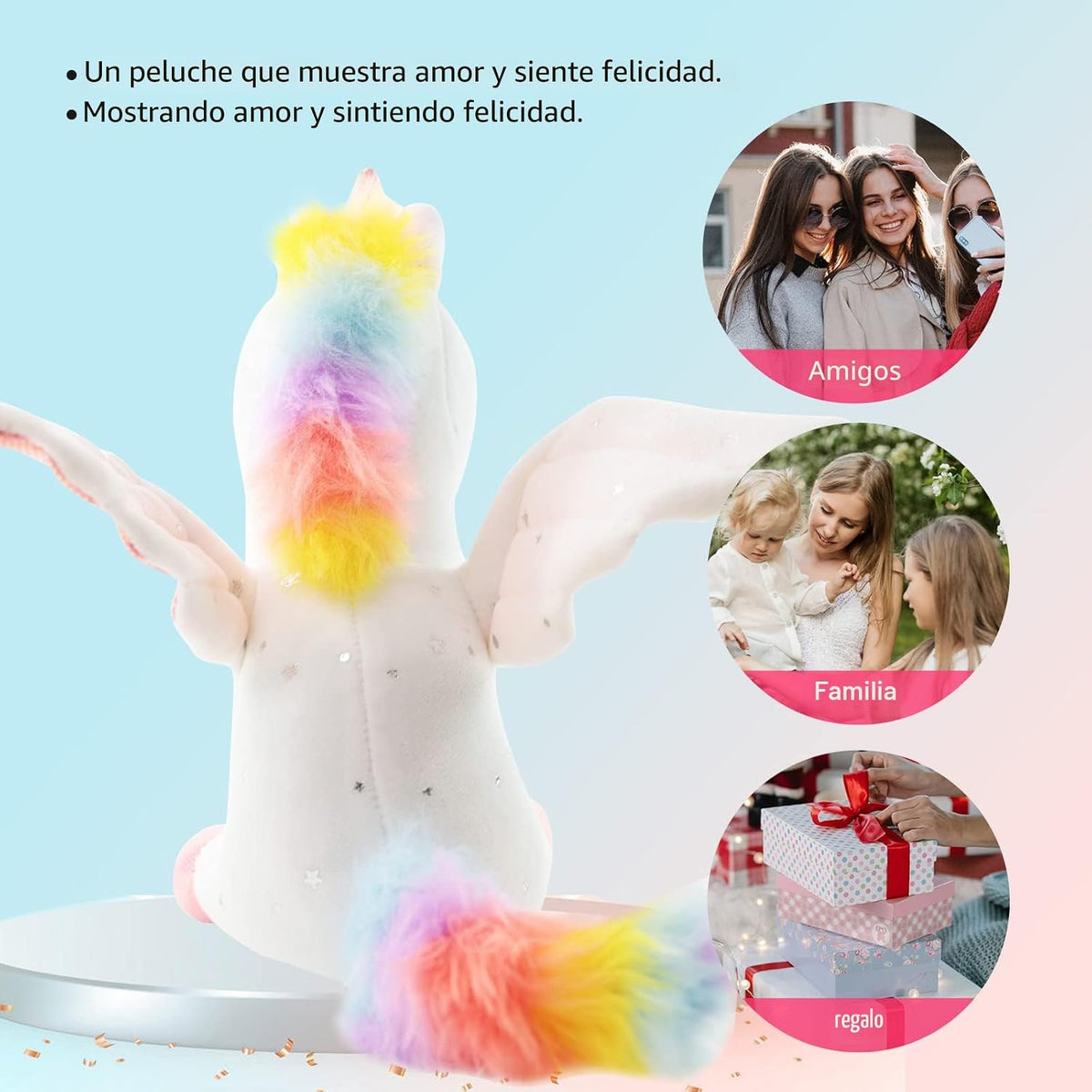 Sew Butiful Animal de peluche de unicornio de 8 pulgadas - Lindo ju...
