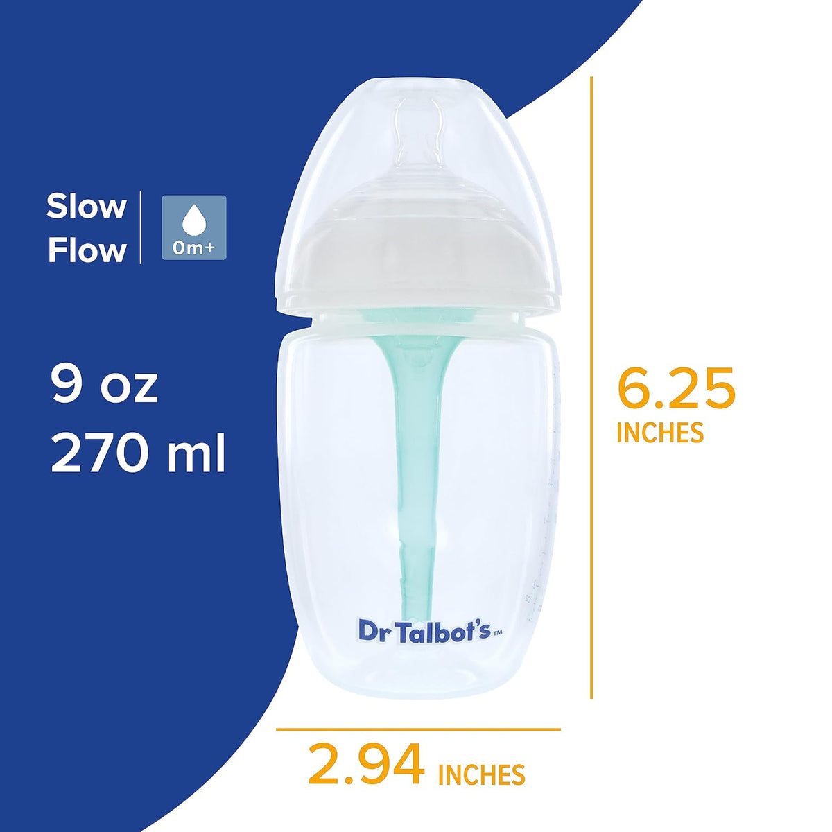 Botellas anticólicos Dr. Talbot's - 9 oz - Paquete de 2 | Biber...