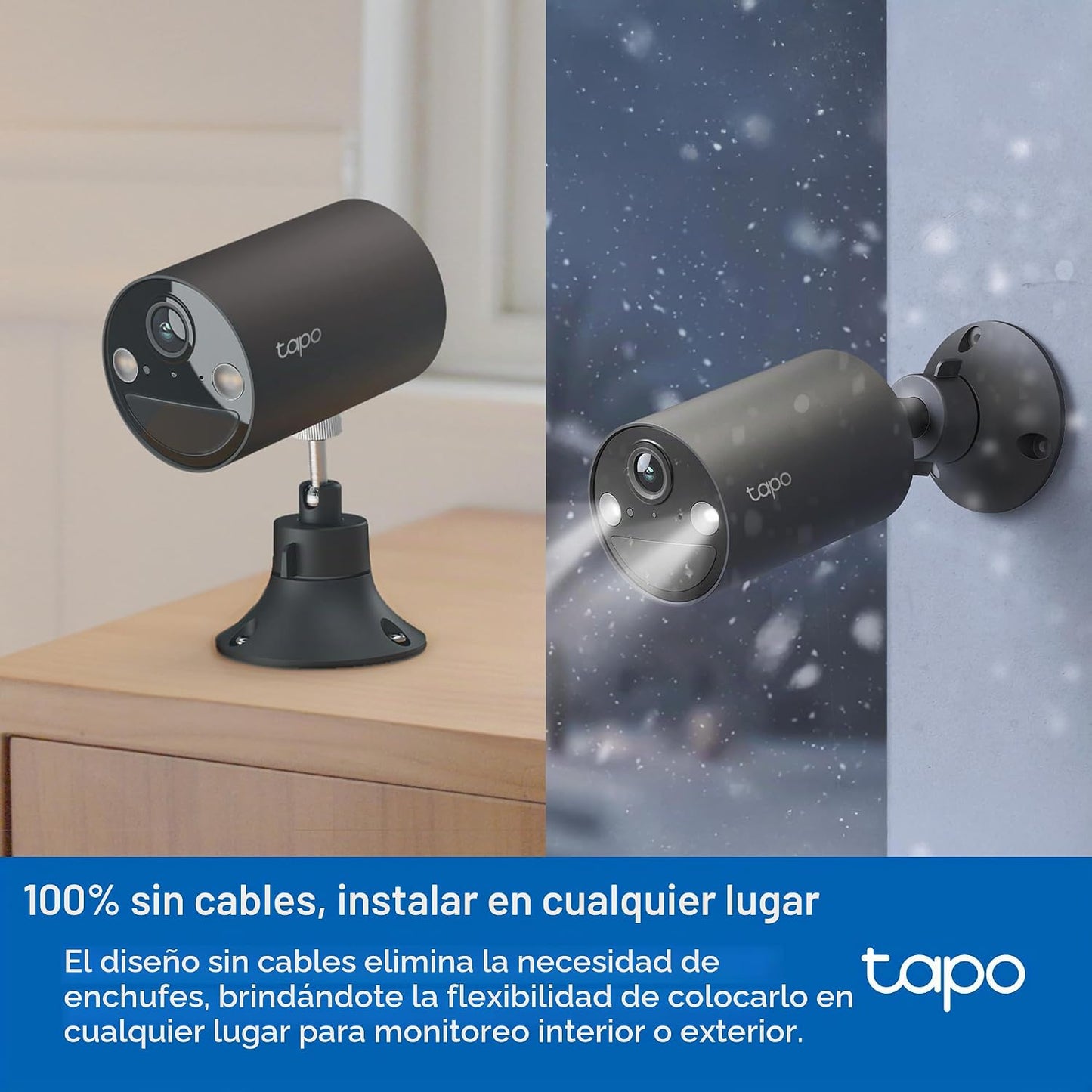 Tapo de TP-Link Cámara de seguridad inalámbrica para exteriores, 10...