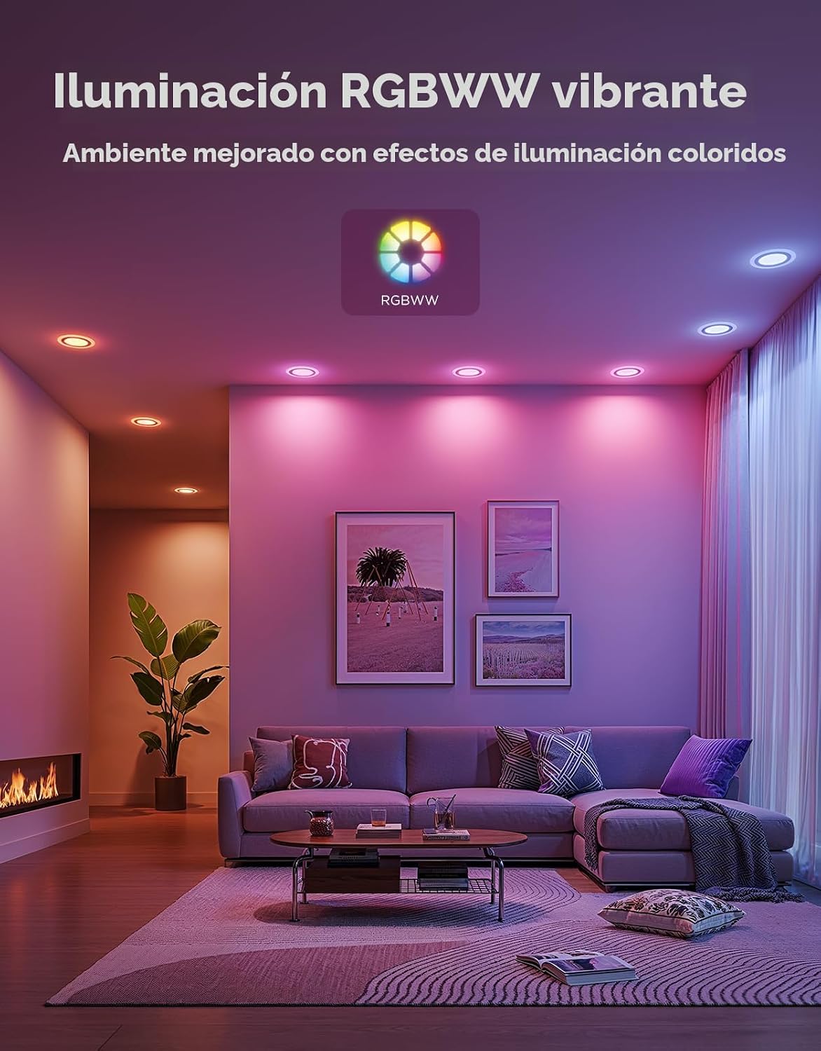 Govee Iluminación empotrable inteligente de 4 pulgadas, luz LED emp...