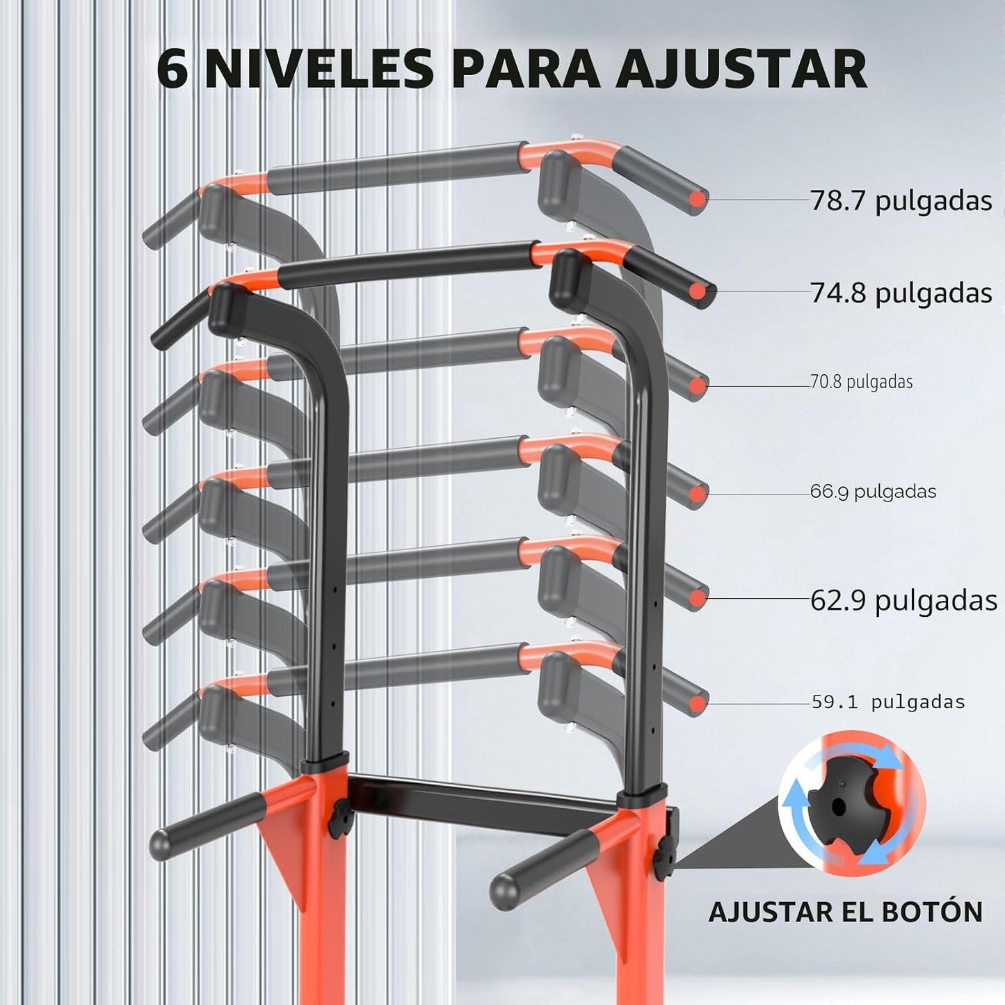 Z ZHICHI Pull-Up Dip Station Pull-Up Chin-Up Capacidad de peso 350LBS