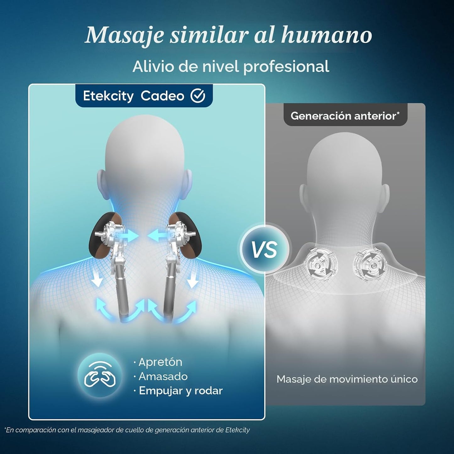 Etekcity Masajeador de cuello inalámbrico FSA para aliviar el dolor...