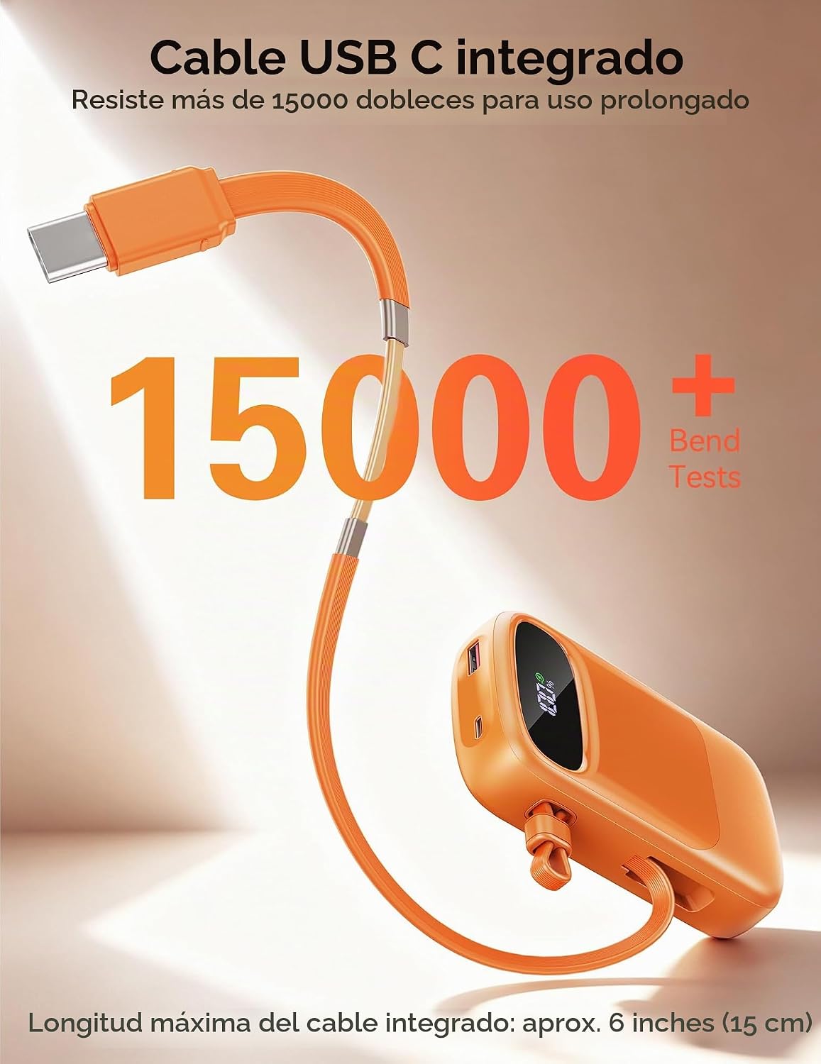 RETMSR Cargador Portátil 20000mAh 45W USB C Carga Rápida, Cable Inc...