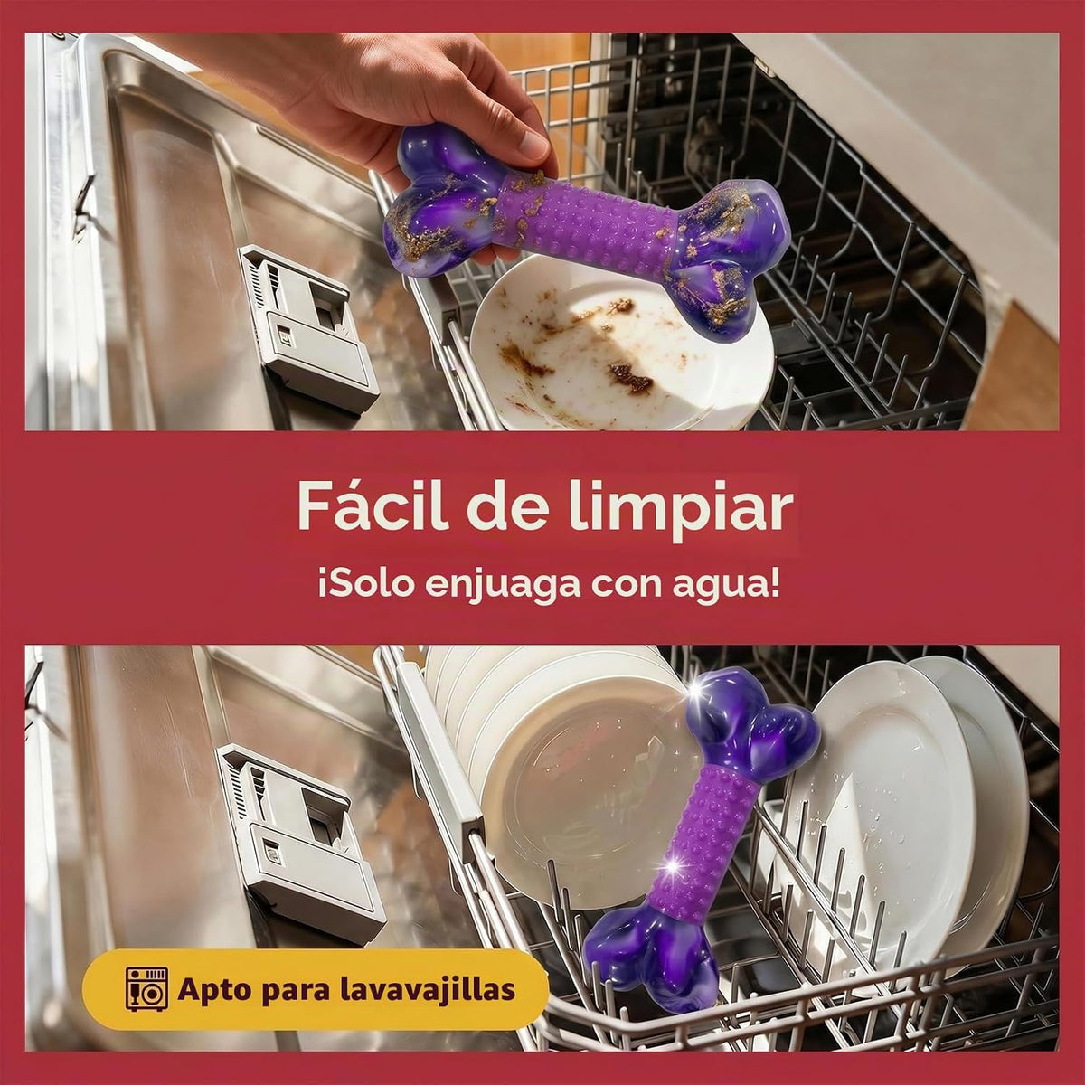 Apasiri Juguetes resistentes para perros masticadores agresivos de...