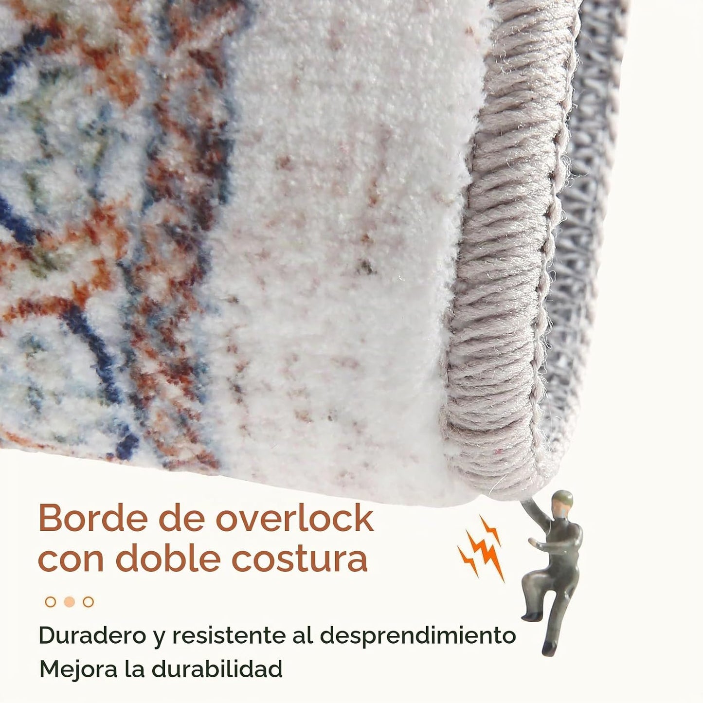 OPPODREAM - Alfombra suave de área de 5 x 7 pies con parte trasera...