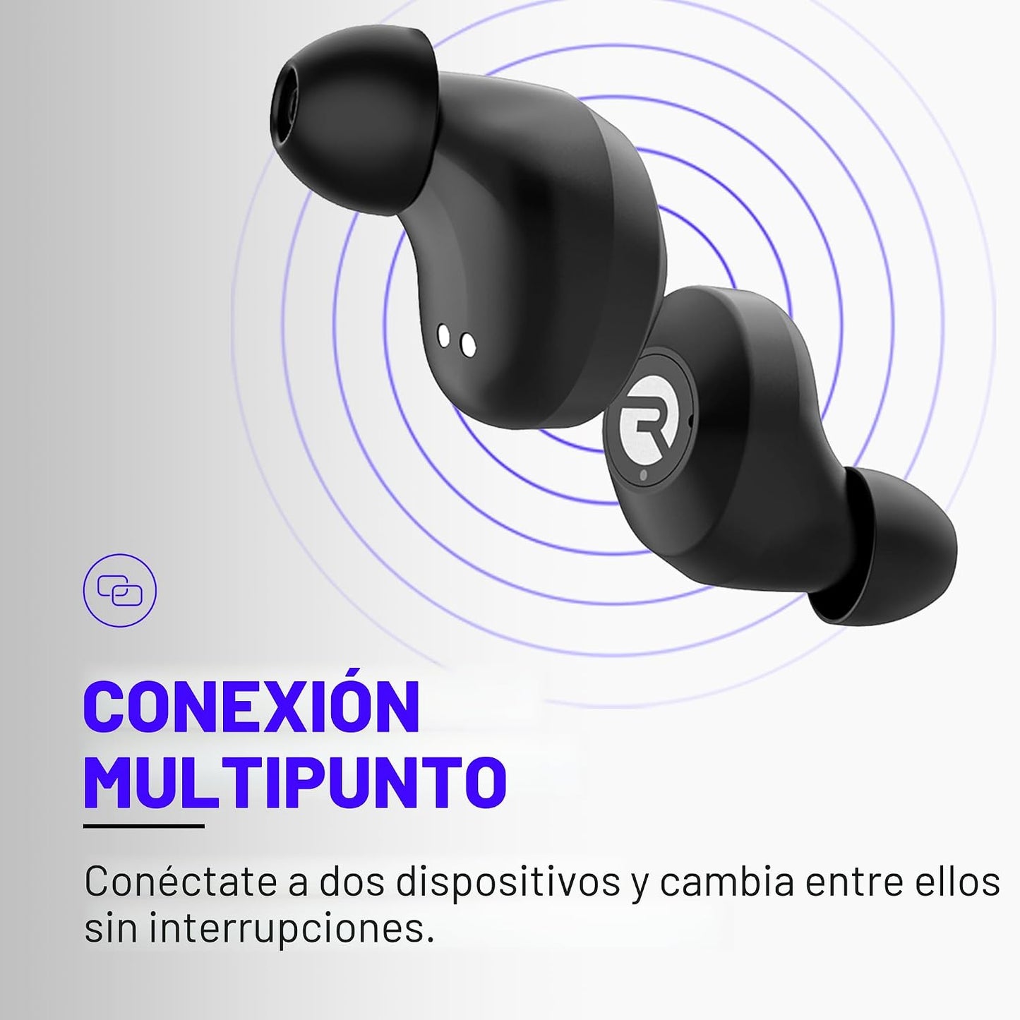 Raycon Everyday - Auriculares inalámbricos Bluetooth con micrófono,...