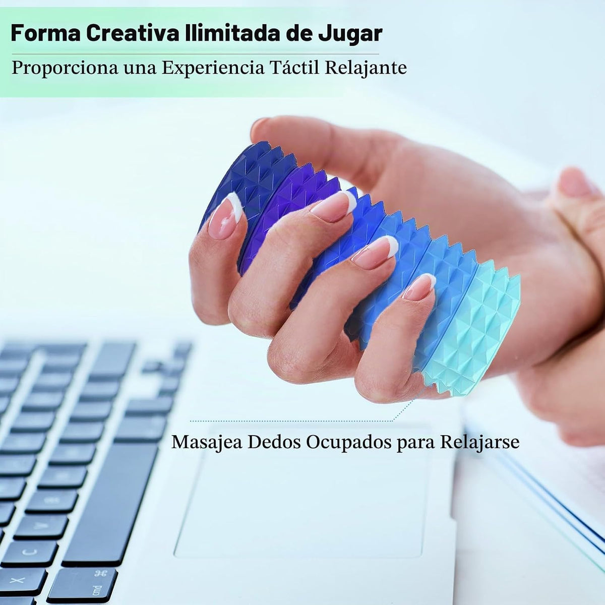 Juguetes sensoriales para adultos, paquete de 6 rodillos de masaje...