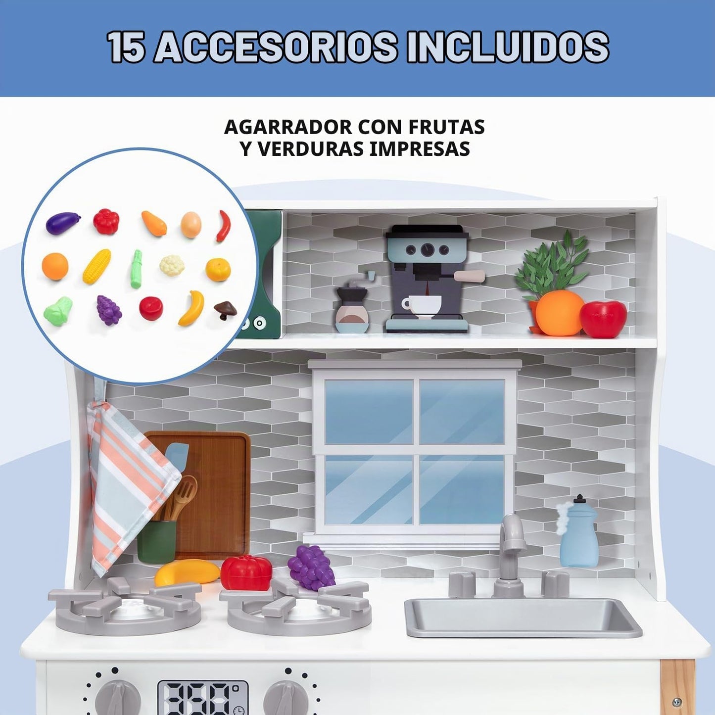 Delta Children Tiny Chef Play Kitchen - Juego de cocina de juguete...