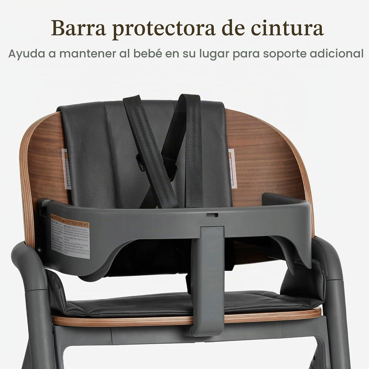 Evolur Step and Savor - Silla alta convertible de madera para bebé,...
