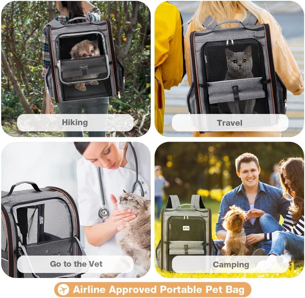 Lekebobor Mochila transportadora para gatos, transportador de masco...