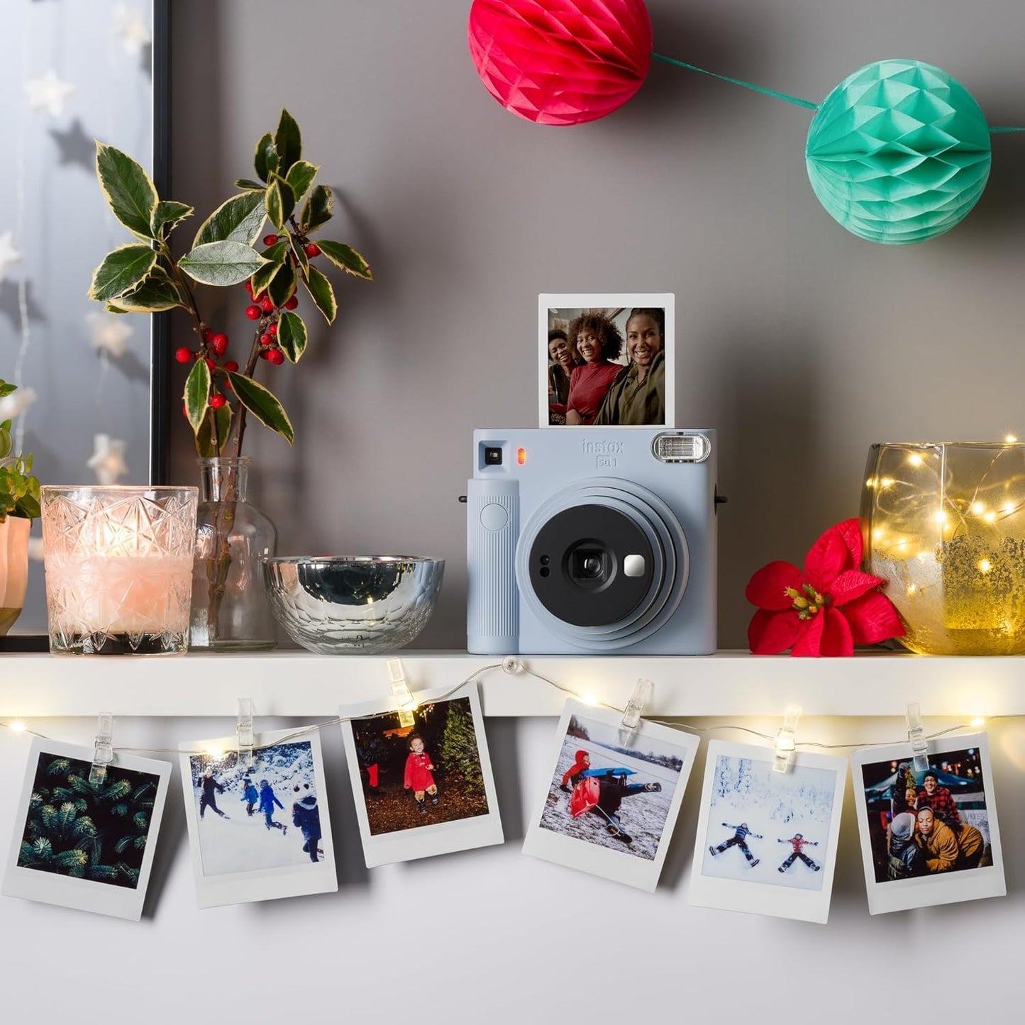 Cámara instantánea Instax Square SQ1, Azul Glaciar