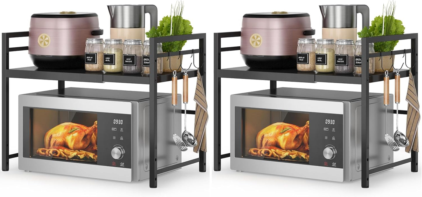 DOLALIKE Estante para horno de microondas, soporte de microondas ex...