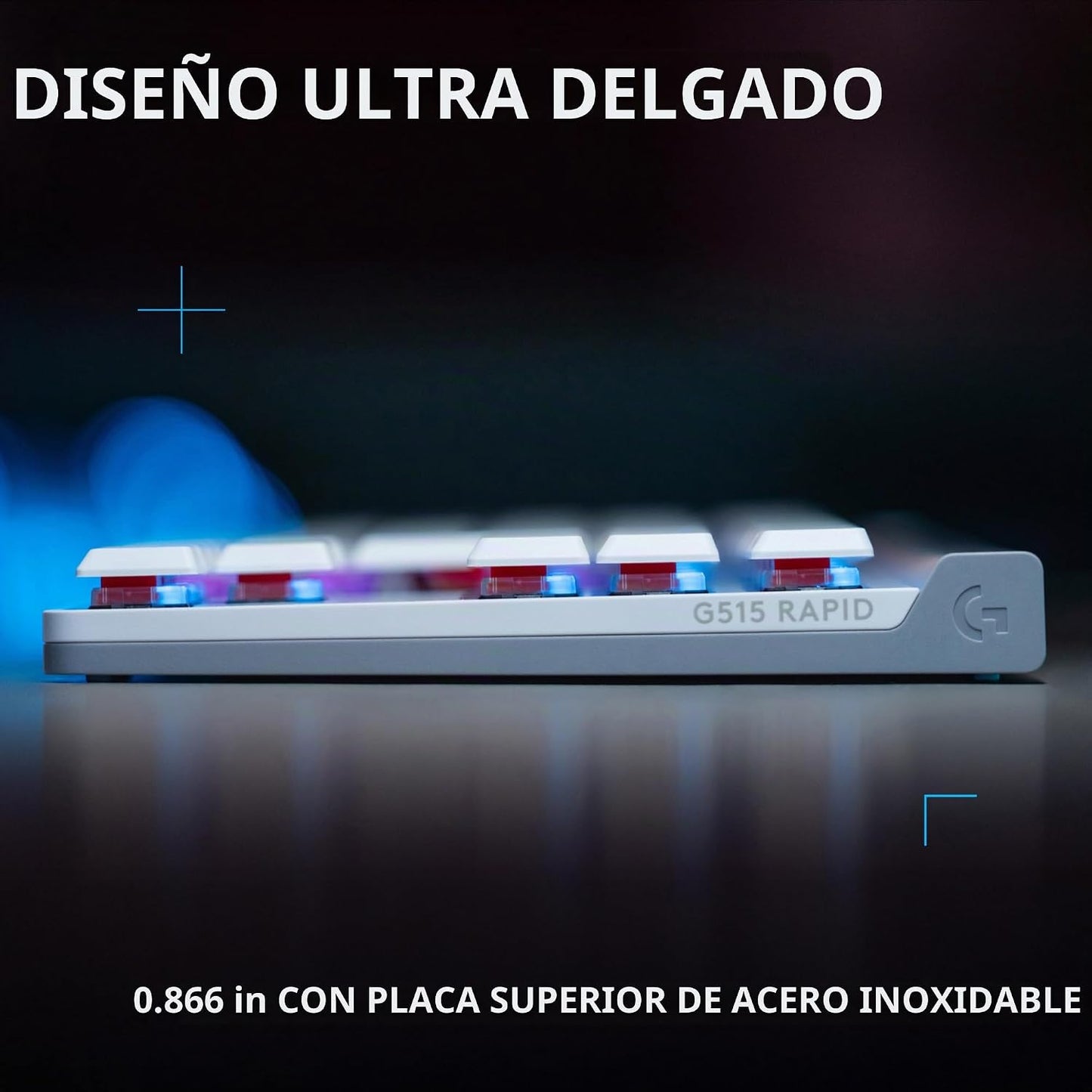 Logitech G 515 TKL Teclado rápido para juegos con cable (efecto sal...