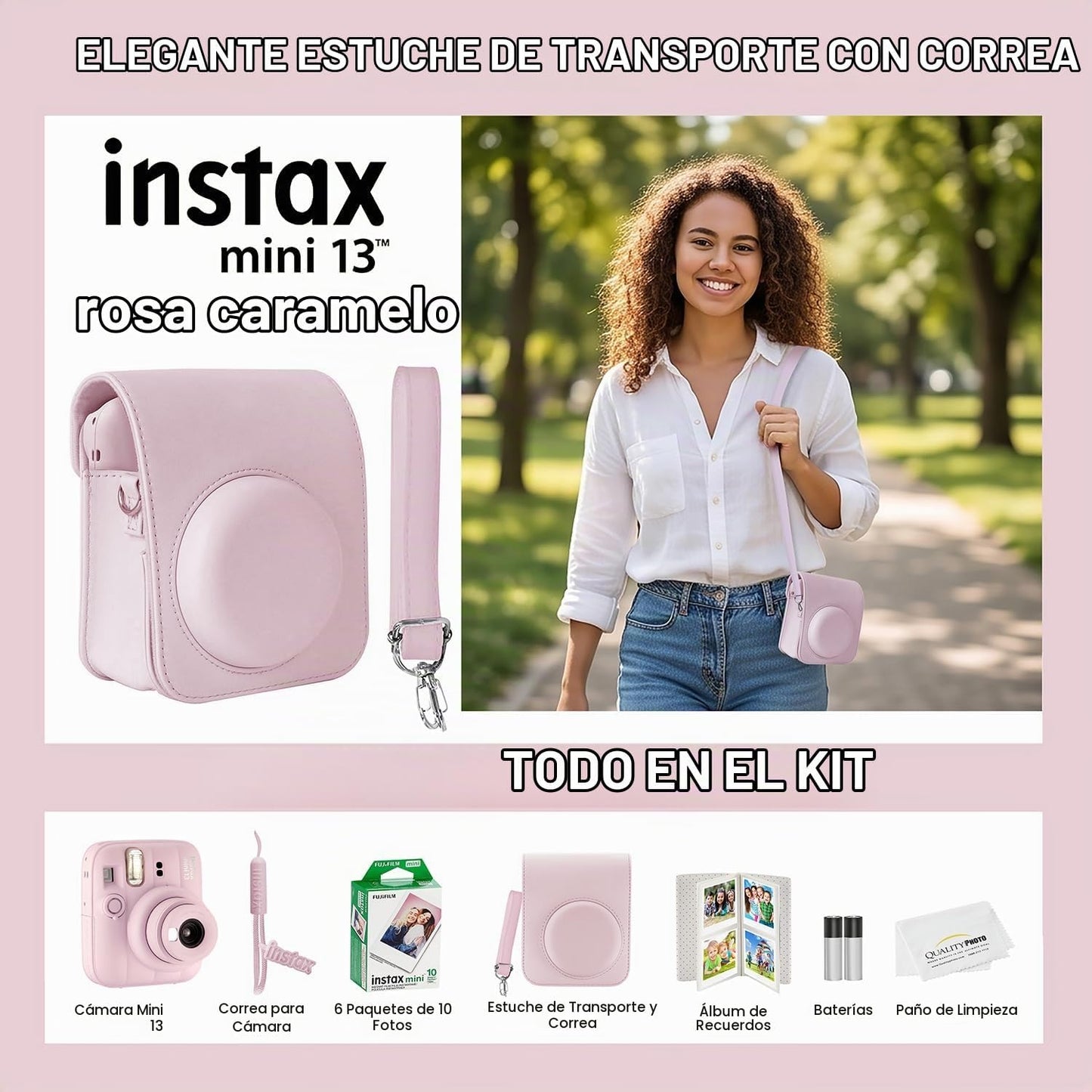 Fujifilm Instax Mini 13 Cámara Instantánea 60 Películas y Accesorio...