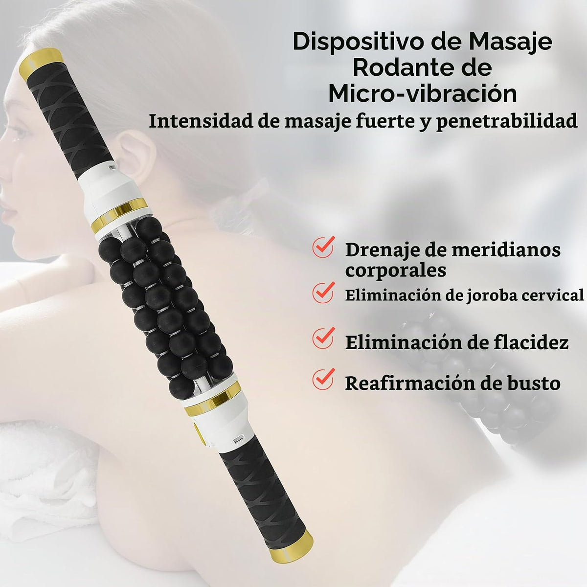 Elitzia Máquina de laminación de micro-vibración Masajeador corpora...