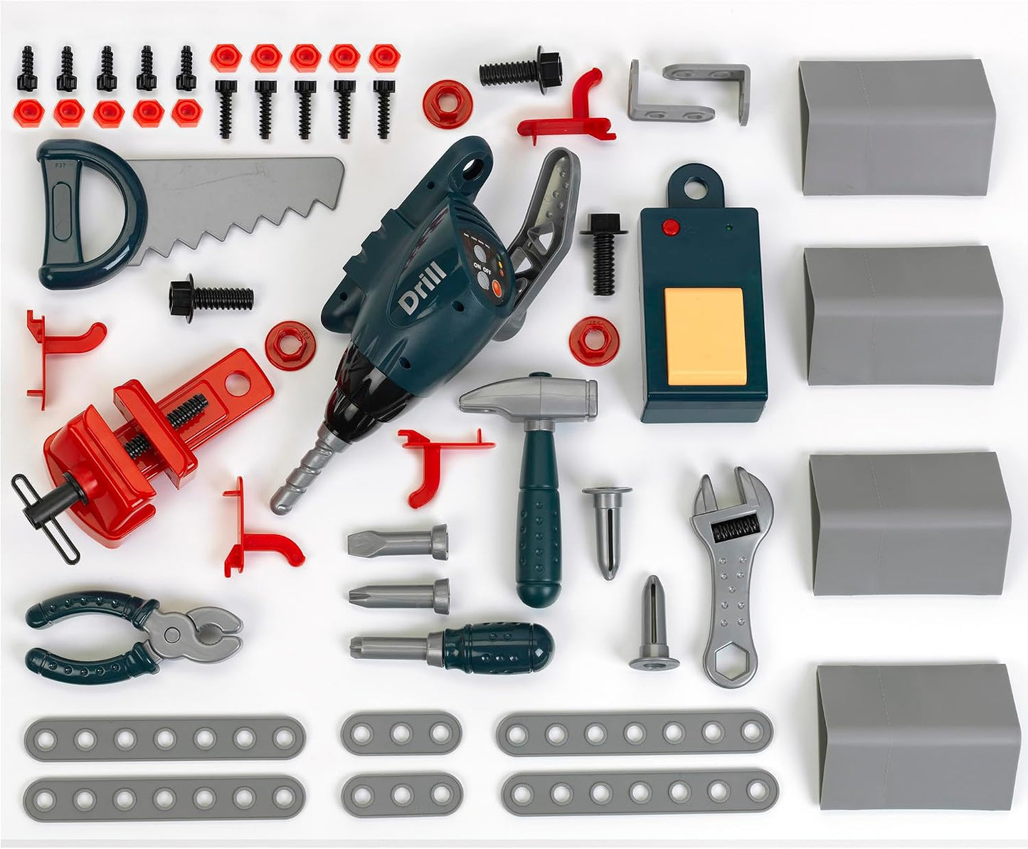 Klein - Banco de trabajo de juguete de altura ajustable Bosch con s...