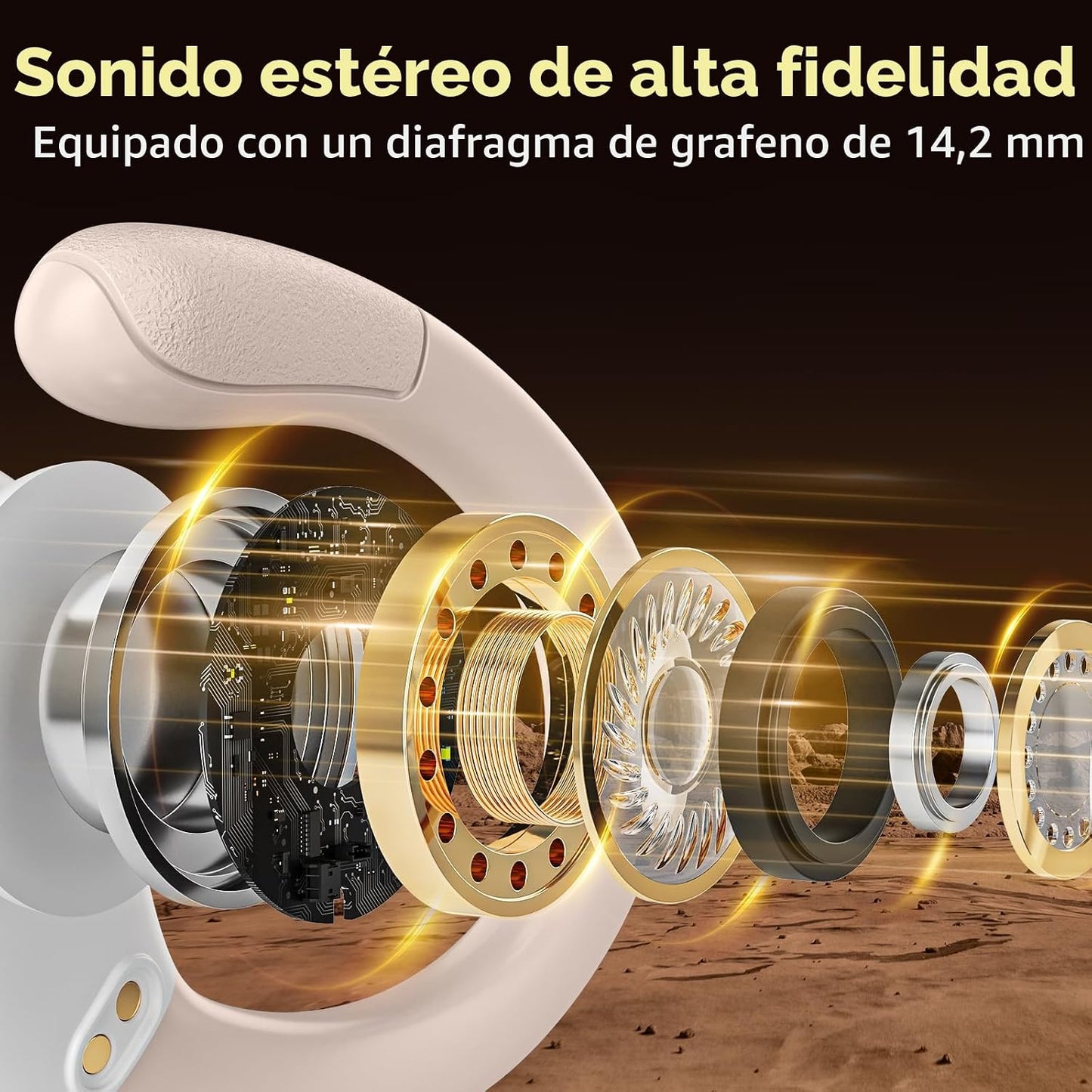 HAOYUYAN Auriculares inalámbricos, auriculares Bluetooth deportivos...
