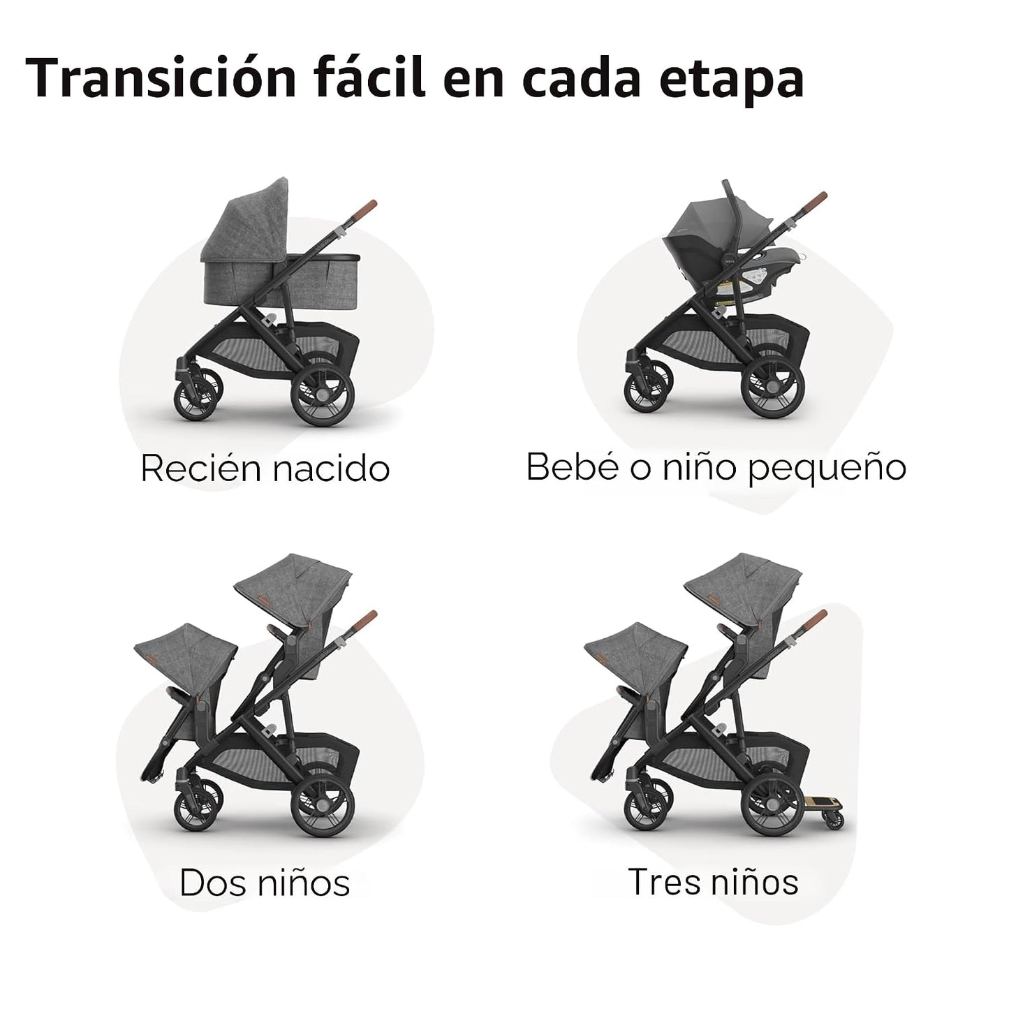 UPPAbaby Vista V3 Cochecito convertible individual a doble - Ada |...