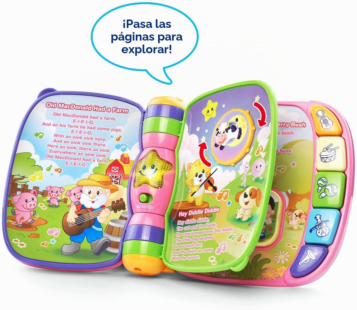 Libro de Rimas Musicales VTech Exclusivo Online, color rosa