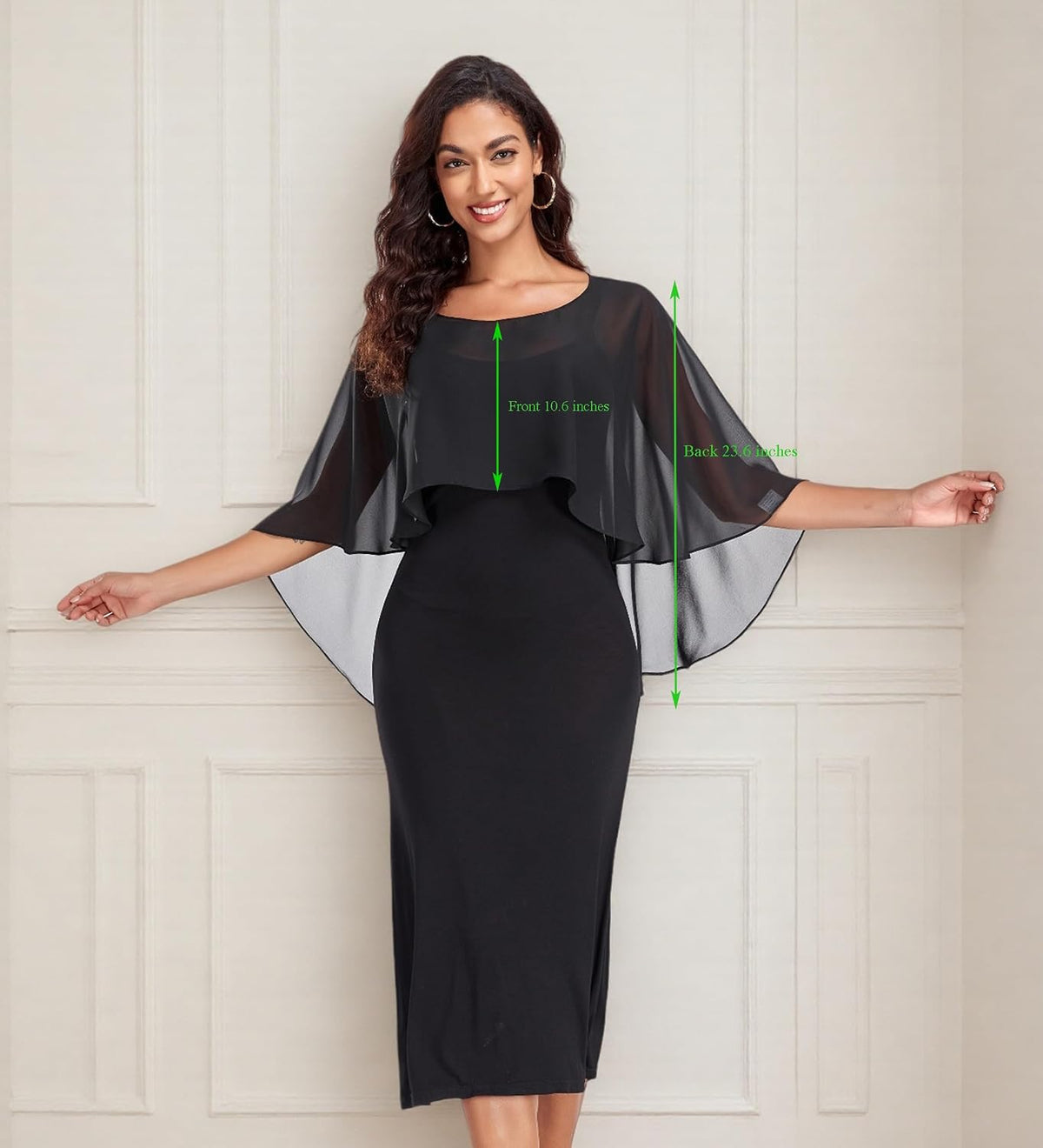 Pukguro Chales y abrigos transparentes para vestidos de noche Capas...